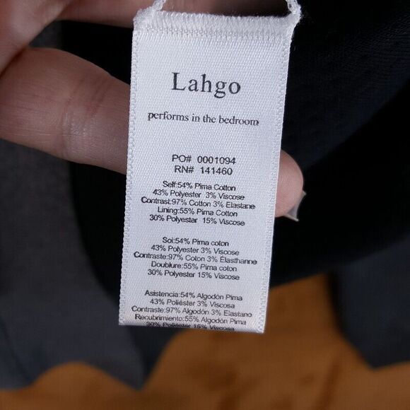 LUNYA Mens Sweatshirt Small Gray Pullover Crew RESTORE DOUBLE FACED LAHGO - Picture 5 of 10